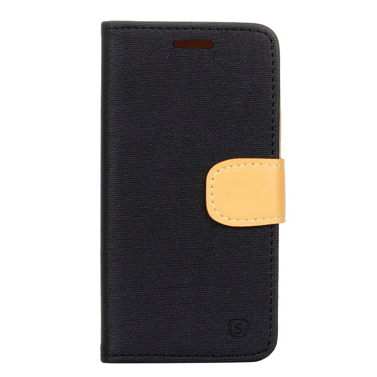 Denim Texture Horizontal Flip Solid Color Leather Case with Holder & Card Slots & Wallet for Vodafone Smart Speed 6