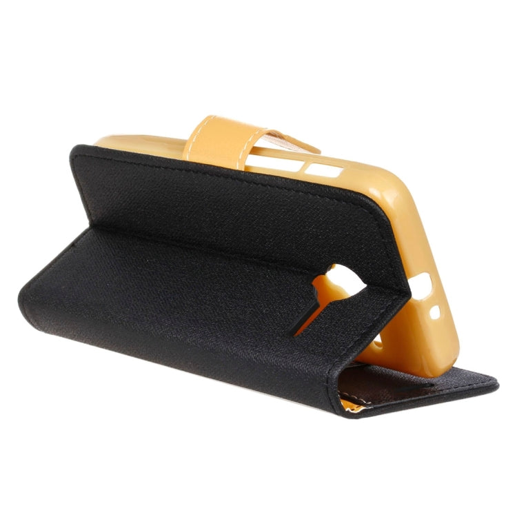 Denim Texture Horizontal Flip Solid Color Leather Case with Holder & Card Slots & Wallet for Vodafone Smart Speed 6