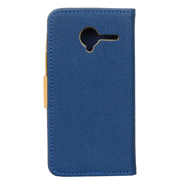 Denim Texture Horizontal Flip Solid Color Leather Case with Holder & Card Slots & Wallet for Vodafone Smart Speed 6