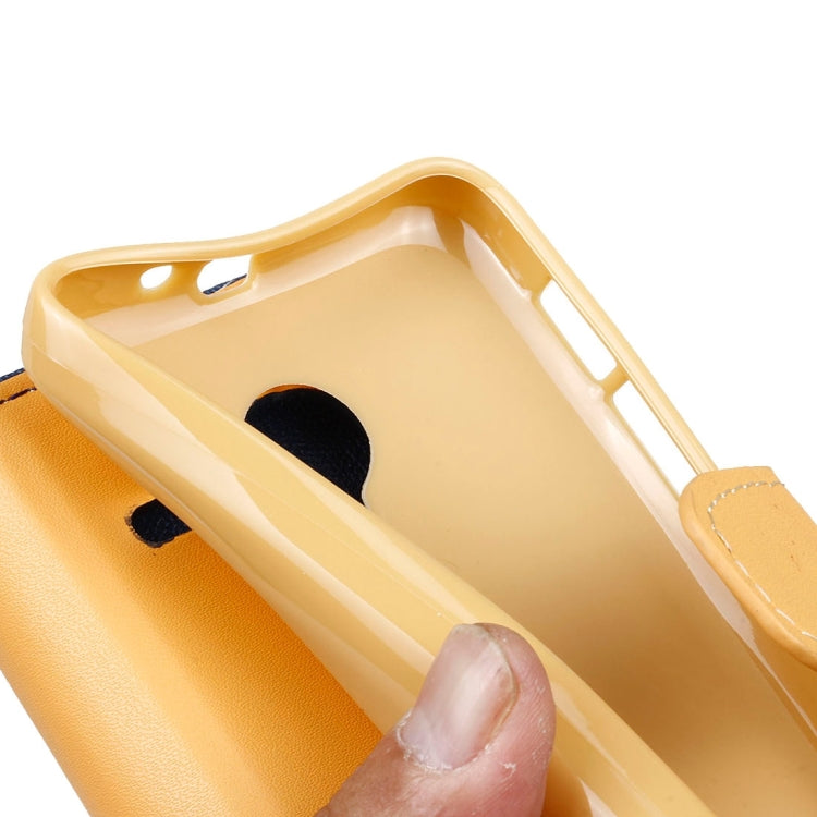 Denim Texture Horizontal Flip Solid Color Leather Case with Holder & Card Slots & Wallet for Vodafone Smart Speed 6