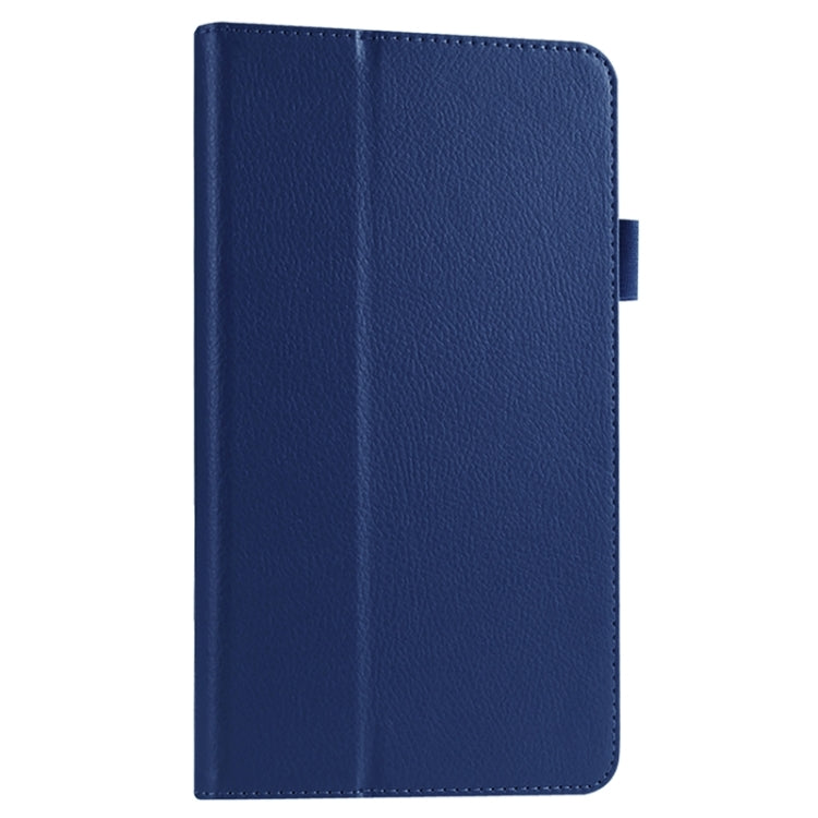 Litchi Texture Solid Color Leather Case with Holder for Huawei MediaPad M1 / S8-301W