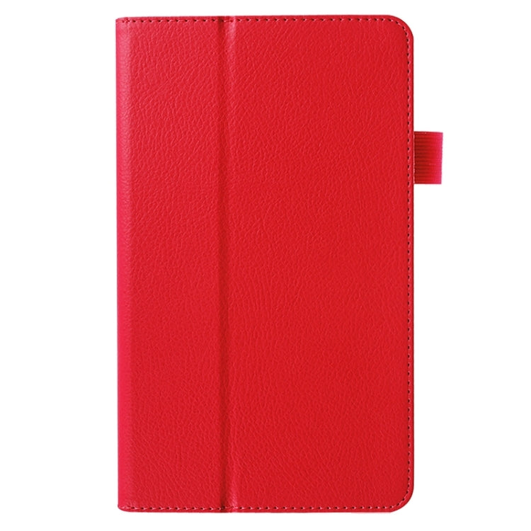 Litchi Texture Solid Color Leather Case with Holder for Huawei MediaPad M1 / S8-301W