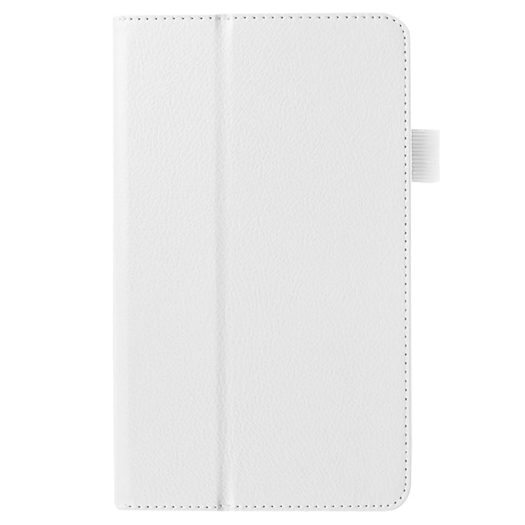 Litchi Texture Solid Color Leather Case with Holder for Huawei MediaPad M1 / S8-301W