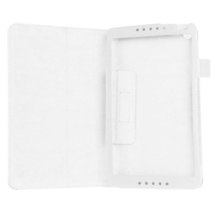 Litchi Texture Solid Color Leather Case with Holder for Huawei MediaPad M1 / S8-301W