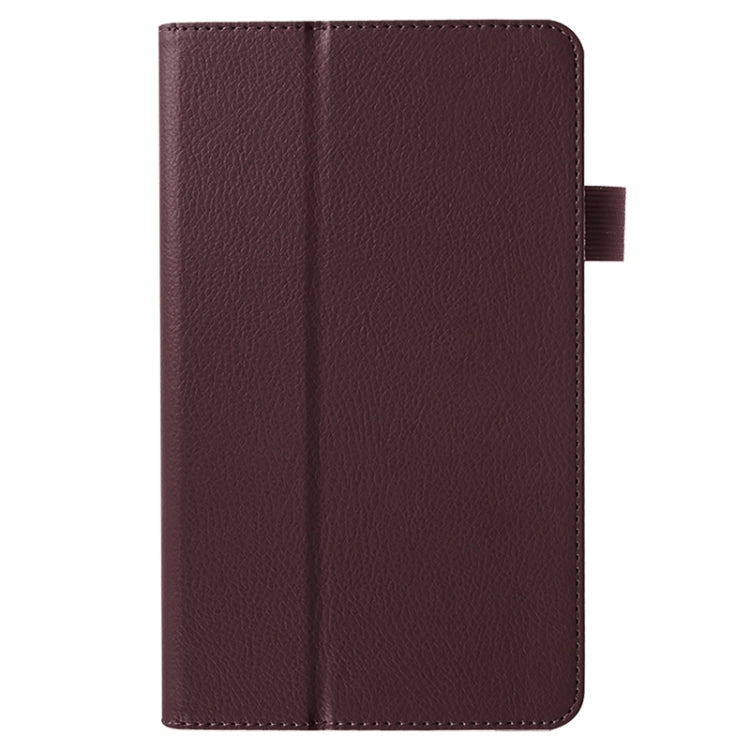 Litchi Texture Solid Color Leather Case with Holder for Huawei MediaPad M1 / S8-301W