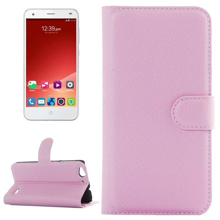 Horizontal Flip Solid color Leather Case with Card Slots & Holder & Wallet for ZTE Blade S6