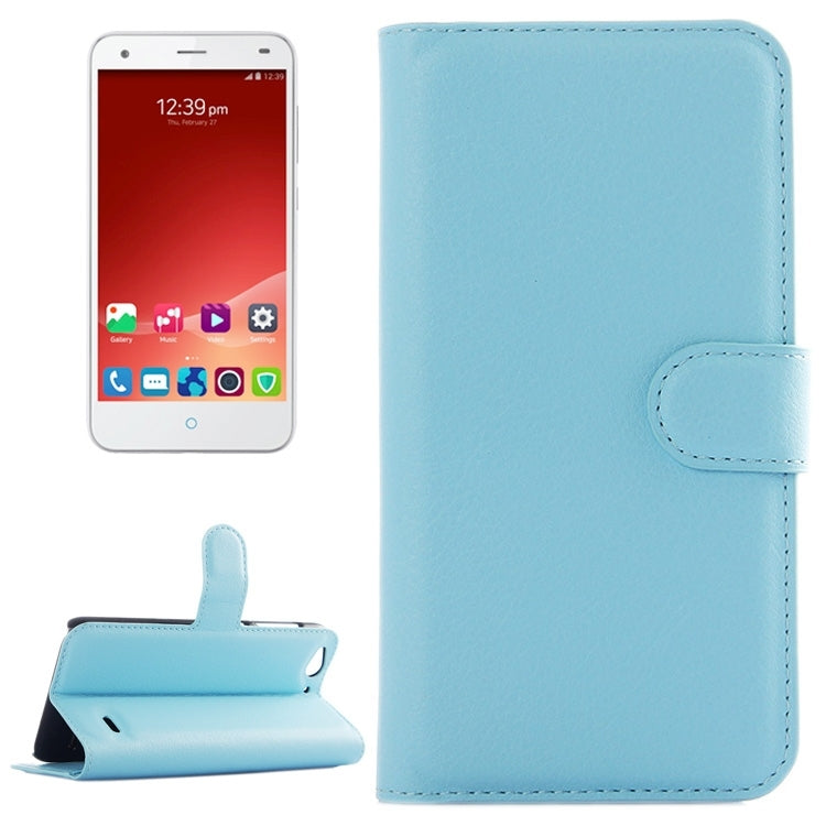 Horizontal Flip Solid color Leather Case with Card Slots & Holder & Wallet for ZTE Blade S6