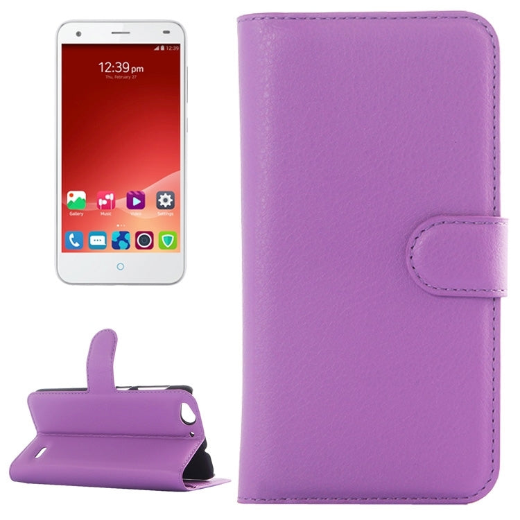 Horizontal Flip Solid color Leather Case with Card Slots & Holder & Wallet for ZTE Blade S6