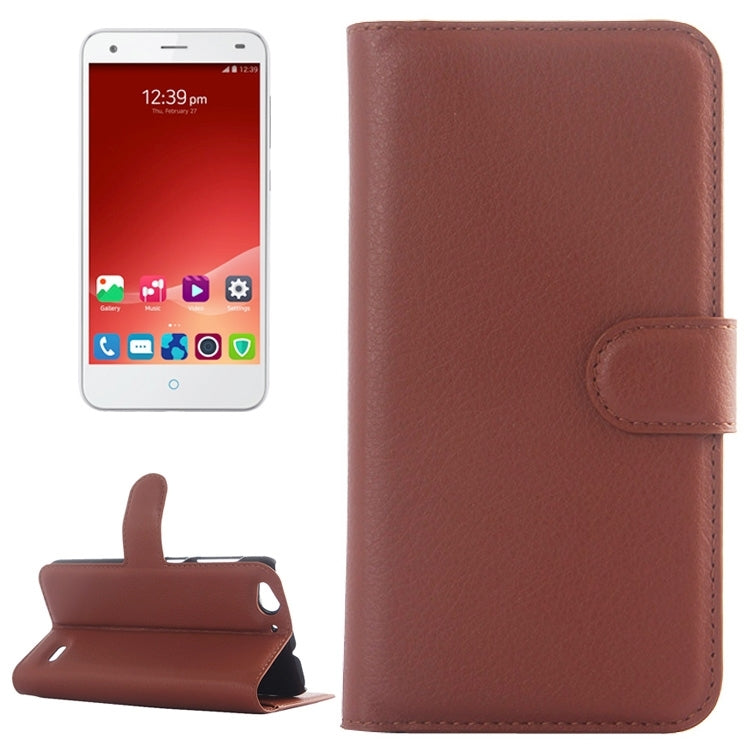 Horizontal Flip Solid color Leather Case with Card Slots & Holder & Wallet for ZTE Blade S6