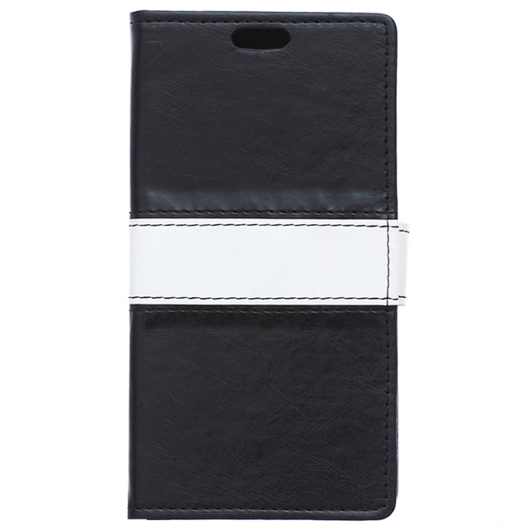 4.7 Inch Crystal Texture Horizontal Flip Colorblock Leather Case with Holder & Card Slot & Wallet for Alcatel TCL IDOL 3