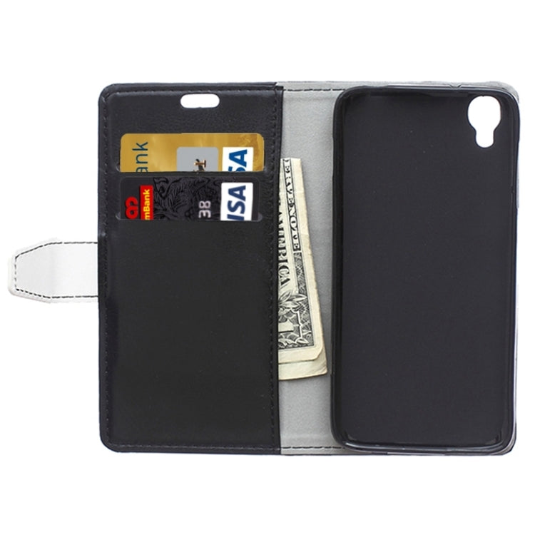 4.7 Inch Crystal Texture Horizontal Flip Colorblock Leather Case with Holder & Card Slot & Wallet for Alcatel TCL IDOL 3