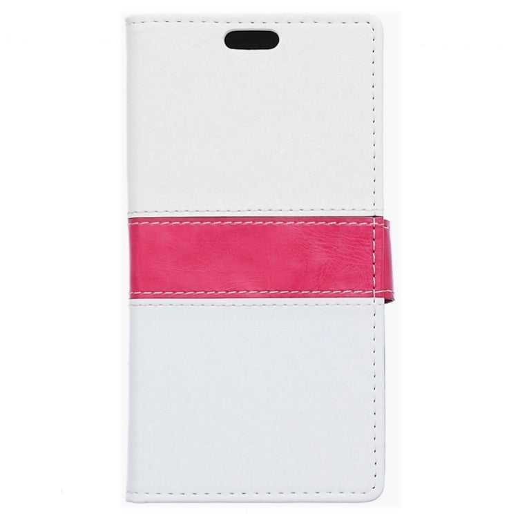 5.5 Inch Crystal Texture Horizontal Flip Colorblock Leather Case with Holder & Card Slot & Wallet for Alcatel TCL IDOL 3