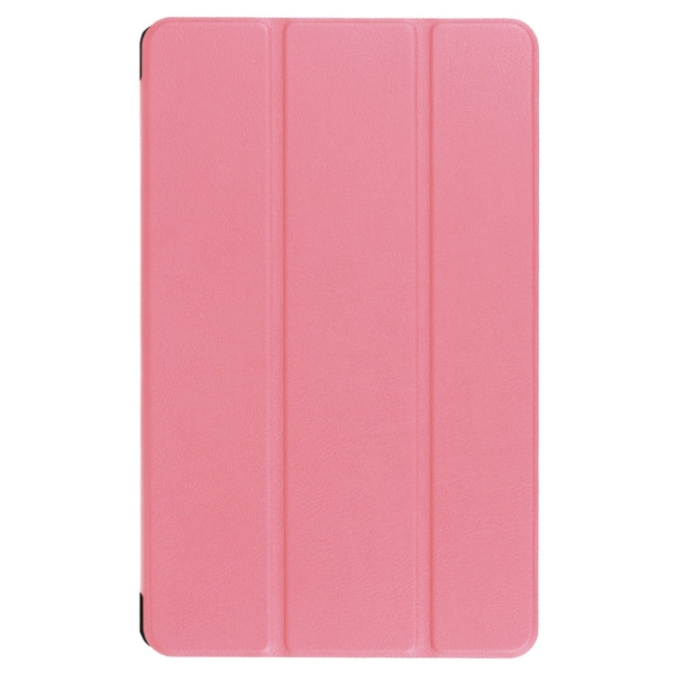 9.6 Inch Karst Texture Horizontal Flip Solid Color Leather Case with Three-Folding Holder for Huawei Honor Play Note 9.6