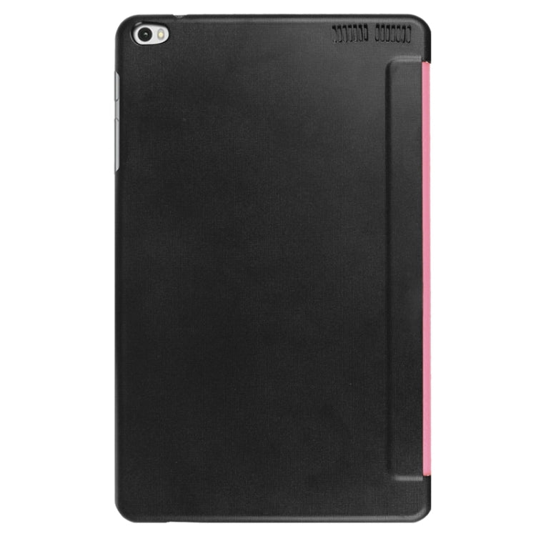 9.6 Inch Karst Texture Horizontal Flip Solid Color Leather Case with Three-Folding Holder for Huawei Honor Play Note 9.6