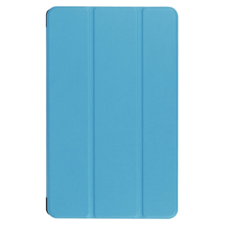 9.6 Inch Karst Texture Horizontal Flip Solid Color Leather Case with Three-Folding Holder for Huawei Honor Play Note 9.6