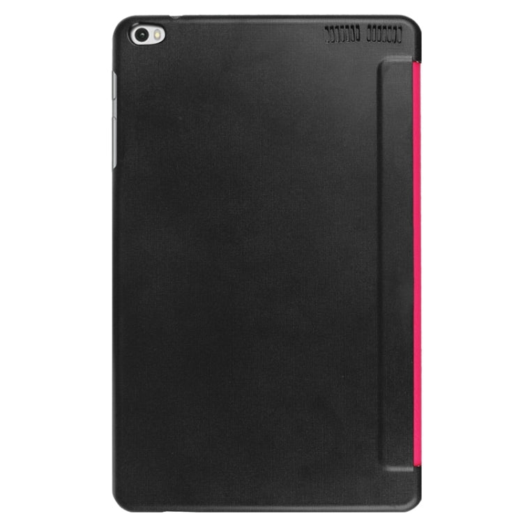 9.6 Inch Karst Texture Horizontal Flip Solid Color Leather Case with Three-Folding Holder for Huawei Honor Play Note 9.6