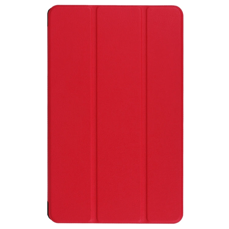 9.6 Inch Karst Texture Horizontal Flip Solid Color Leather Case with Three-Folding Holder for Huawei Honor Play Note 9.6