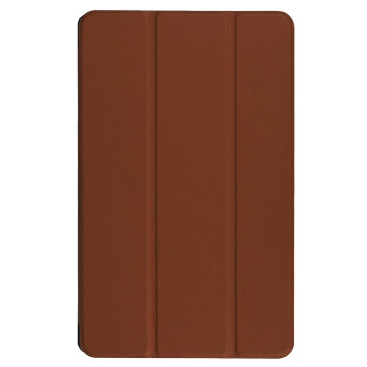 9.6 Inch Karst Texture Horizontal Flip Solid Color Leather Case with Three-Folding Holder for Huawei Honor Play Note 9.6