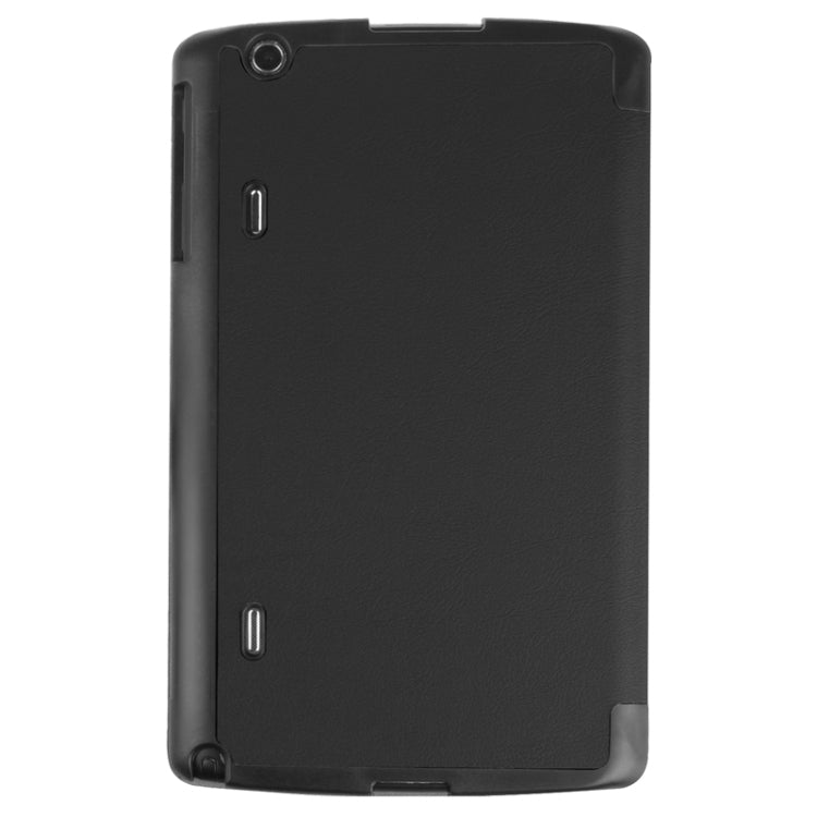 8.3 Inch Karst Texture Horizontal Flip Solid Color Leather Case with Three-Folding Holder for LG G Pad X8.3