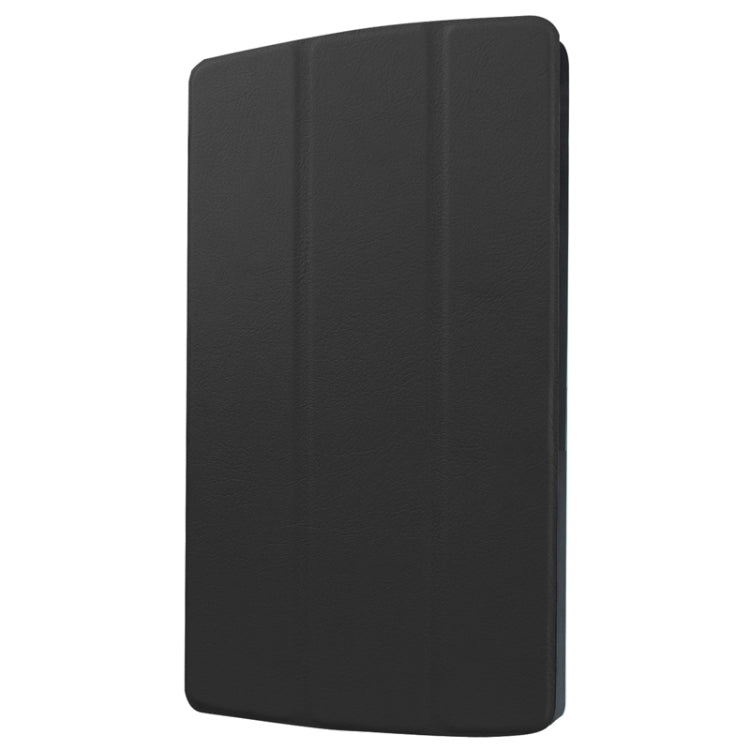 8.3 Inch Karst Texture Horizontal Flip Solid Color Leather Case with Three-Folding Holder for LG G Pad X8.3