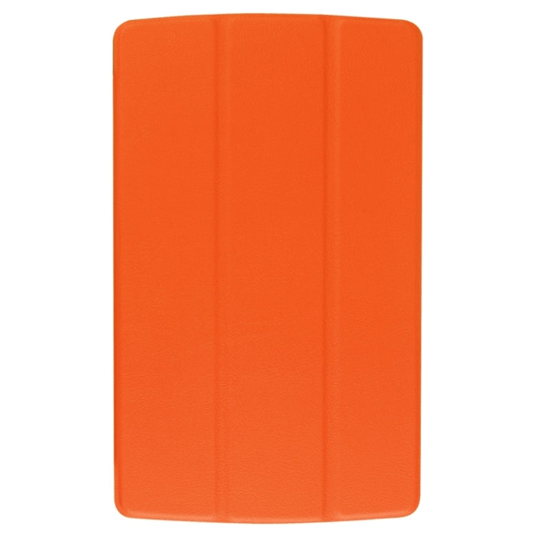 8.3 Inch Karst Texture Horizontal Flip Solid Color Leather Case with Three-Folding Holder for LG G Pad X8.3