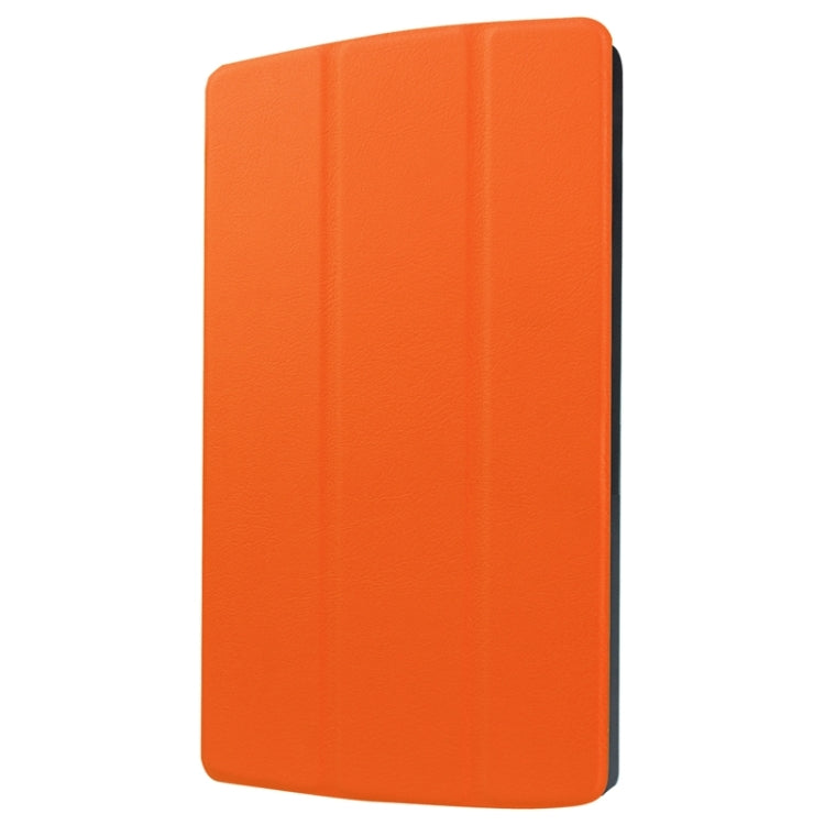 8.3 Inch Karst Texture Horizontal Flip Solid Color Leather Case with Three-Folding Holder for LG G Pad X8.3