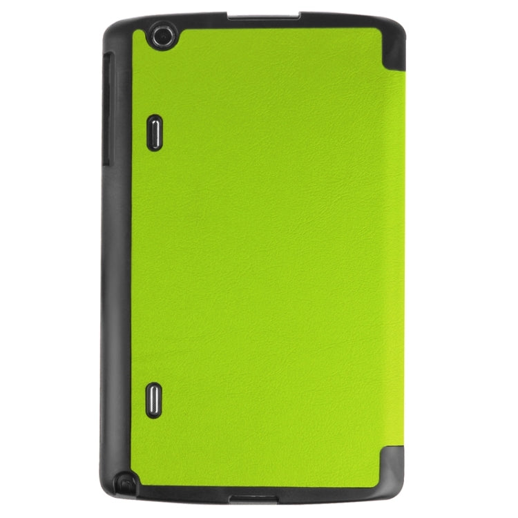 8.3 Inch Karst Texture Horizontal Flip Solid Color Leather Case with Three-Folding Holder for LG G Pad X8.3