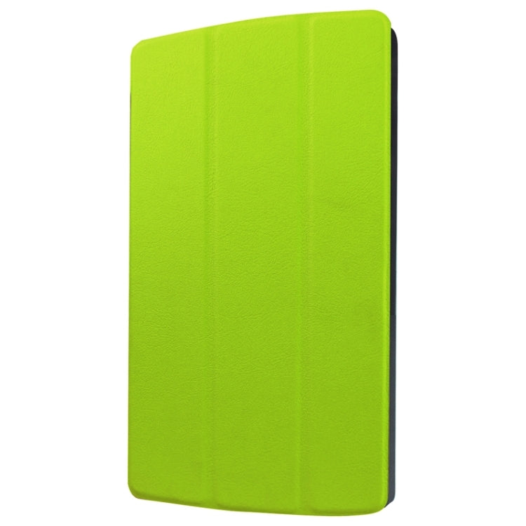 8.3 Inch Karst Texture Horizontal Flip Solid Color Leather Case with Three-Folding Holder for LG G Pad X8.3