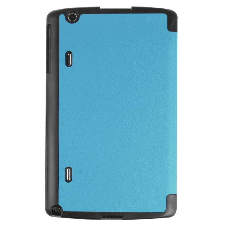 8.3 Inch Karst Texture Horizontal Flip Solid Color Leather Case with Three-Folding Holder for LG G Pad X8.3