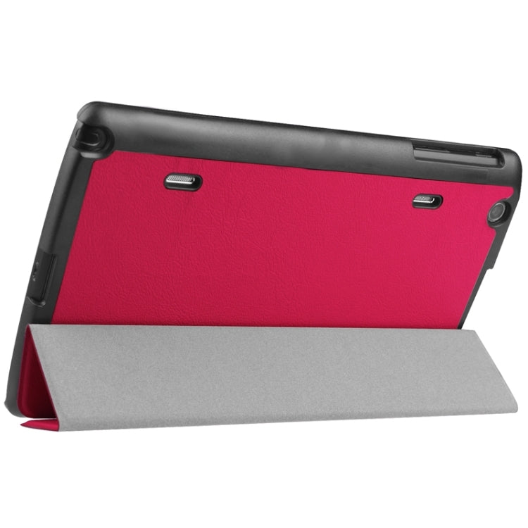 8.3 Inch Karst Texture Horizontal Flip Solid Color Leather Case with Three-Folding Holder for LG G Pad X8.3