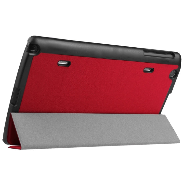 8.3 Inch Karst Texture Horizontal Flip Solid Color Leather Case with Three-Folding Holder for LG G Pad X8.3