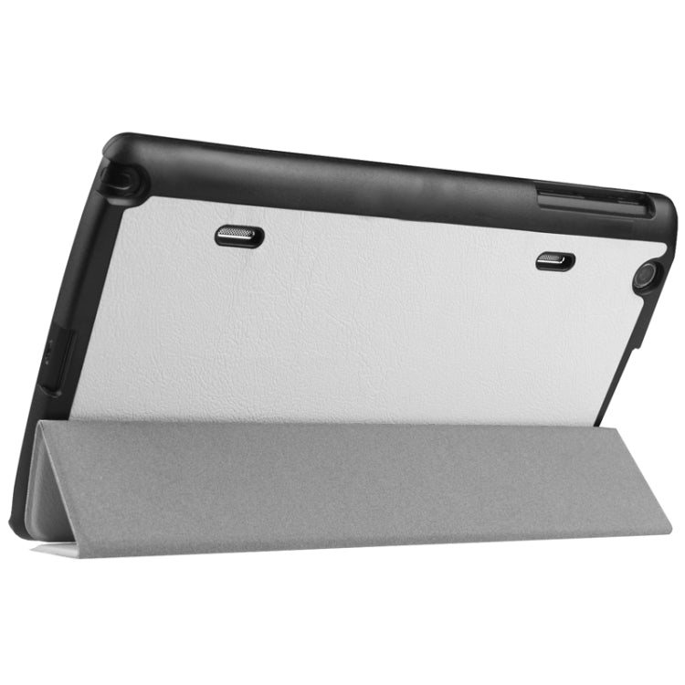 8.3 Inch Karst Texture Horizontal Flip Solid Color Leather Case with Three-Folding Holder for LG G Pad X8.3