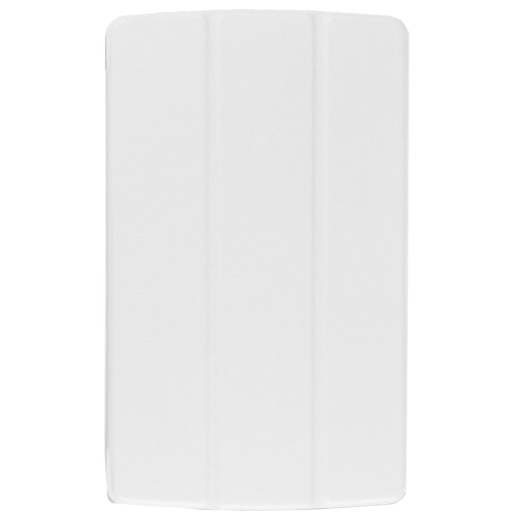 8.3 Inch Karst Texture Horizontal Flip Solid Color Leather Case with Three-Folding Holder for LG G Pad X8.3