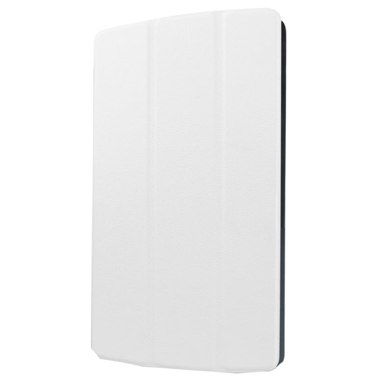 8.3 Inch Karst Texture Horizontal Flip Solid Color Leather Case with Three-Folding Holder for LG G Pad X8.3