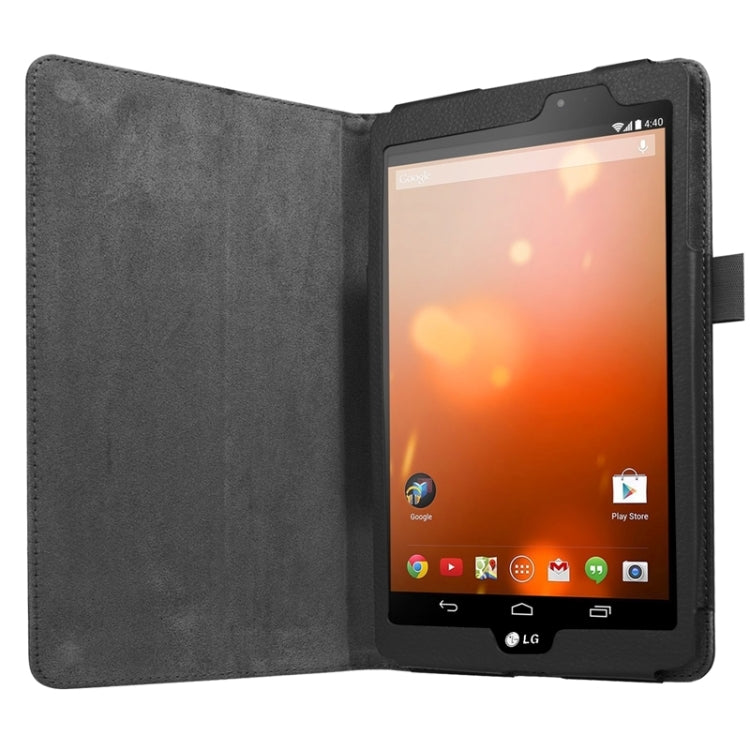 8.3 Inch Litchi Texture Horizontal Flip Solid Color Leather Case with Holder for LG G Pad X8.3