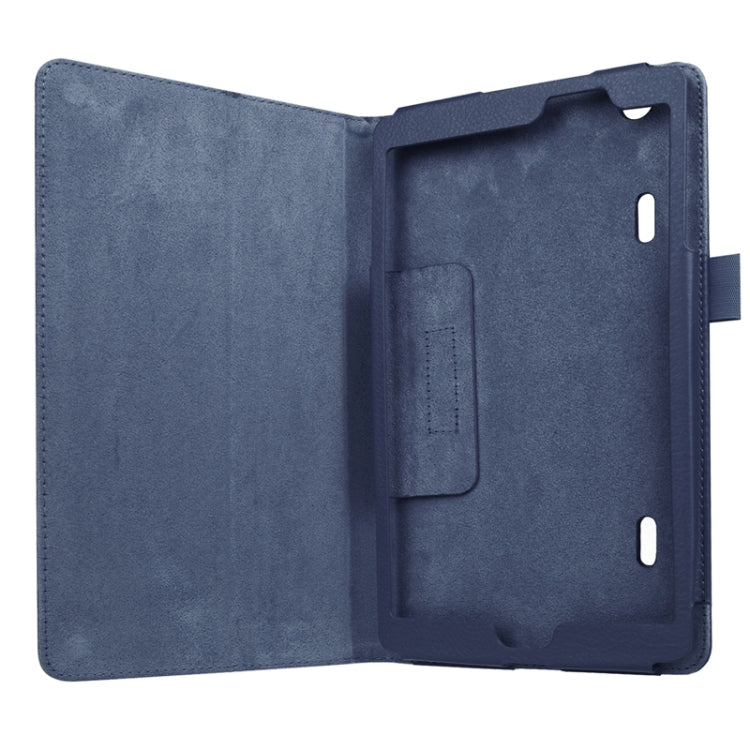 8.3 Inch Litchi Texture Horizontal Flip Solid Color Leather Case with Holder for LG G Pad X8.3