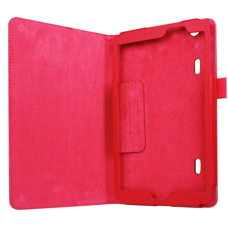 8.3 Inch Litchi Texture Horizontal Flip Solid Color Leather Case with Holder for LG G Pad X8.3