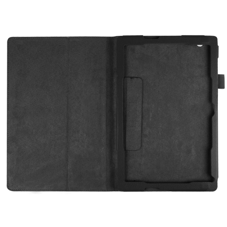 Litchi Texture Horizontal Flip Solid Color Leather Case with Holder for Sony Xperia Z4