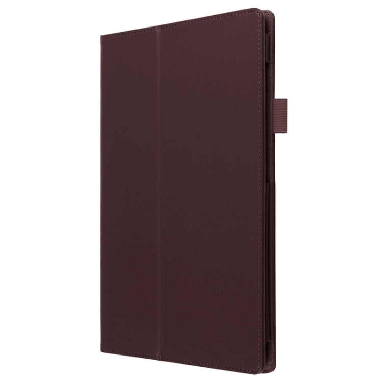 Litchi Texture Horizontal Flip Solid Color Leather Case with Holder for Sony Xperia Z4