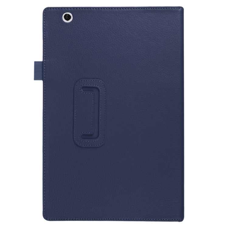 Litchi Texture Horizontal Flip Solid Color Leather Case with Holder for Sony Xperia Z4