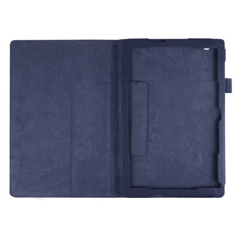 Litchi Texture Horizontal Flip Solid Color Leather Case with Holder for Sony Xperia Z4