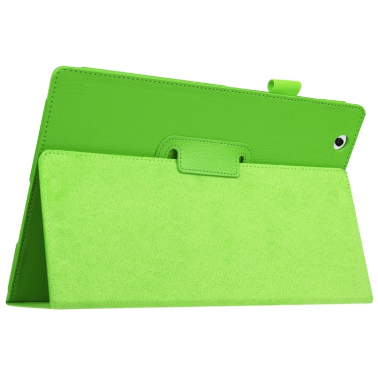 Litchi Texture Horizontal Flip Solid Color Leather Case with Holder for Sony Xperia Z4