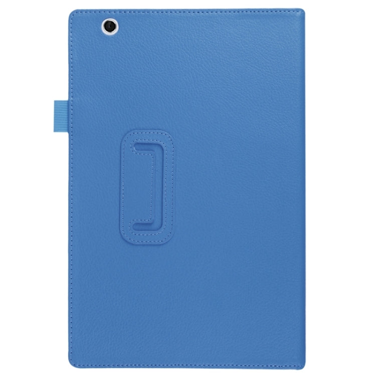 Litchi Texture Horizontal Flip Solid Color Leather Case with Holder for Sony Xperia Z4
