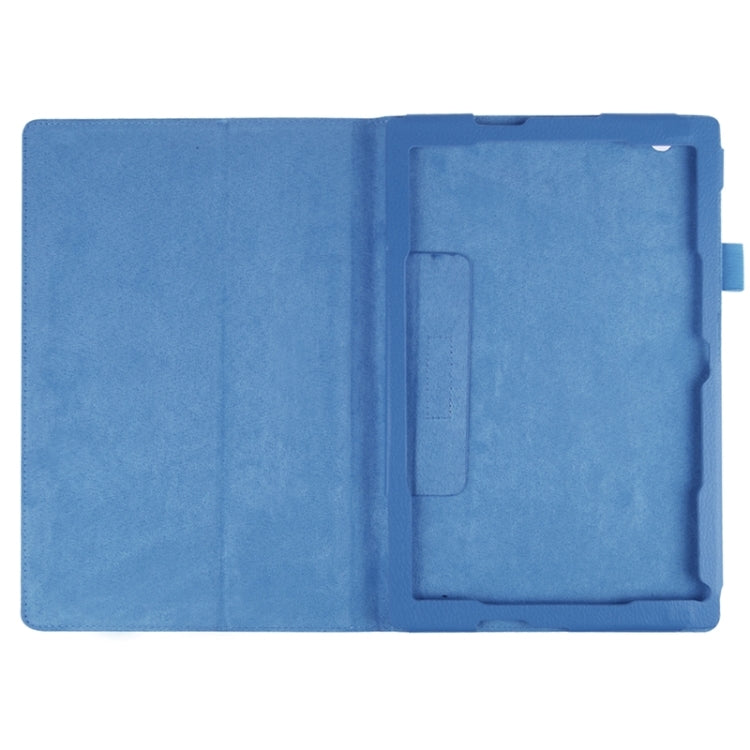 Litchi Texture Horizontal Flip Solid Color Leather Case with Holder for Sony Xperia Z4