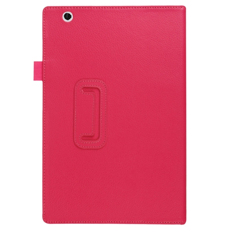 Litchi Texture Horizontal Flip Solid Color Leather Case with Holder for Sony Xperia Z4