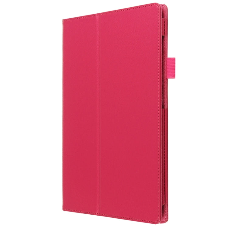 Litchi Texture Horizontal Flip Solid Color Leather Case with Holder for Sony Xperia Z4