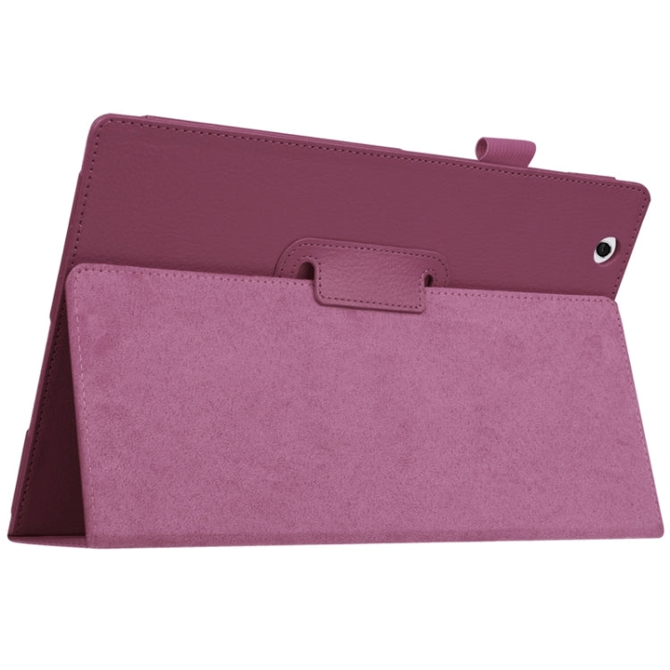 Litchi Texture Horizontal Flip Solid Color Leather Case with Holder for Sony Xperia Z4