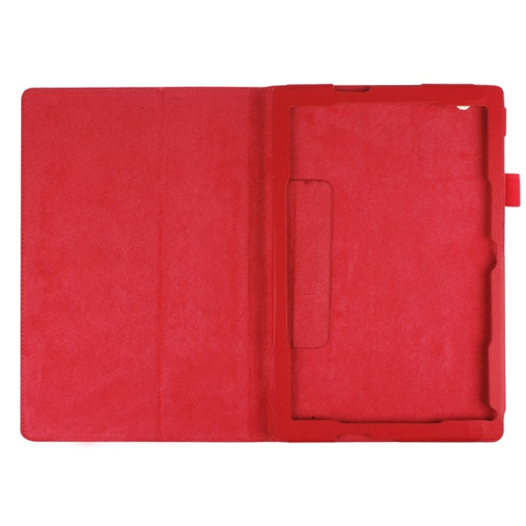 Litchi Texture Horizontal Flip Solid Color Leather Case with Holder for Sony Xperia Z4