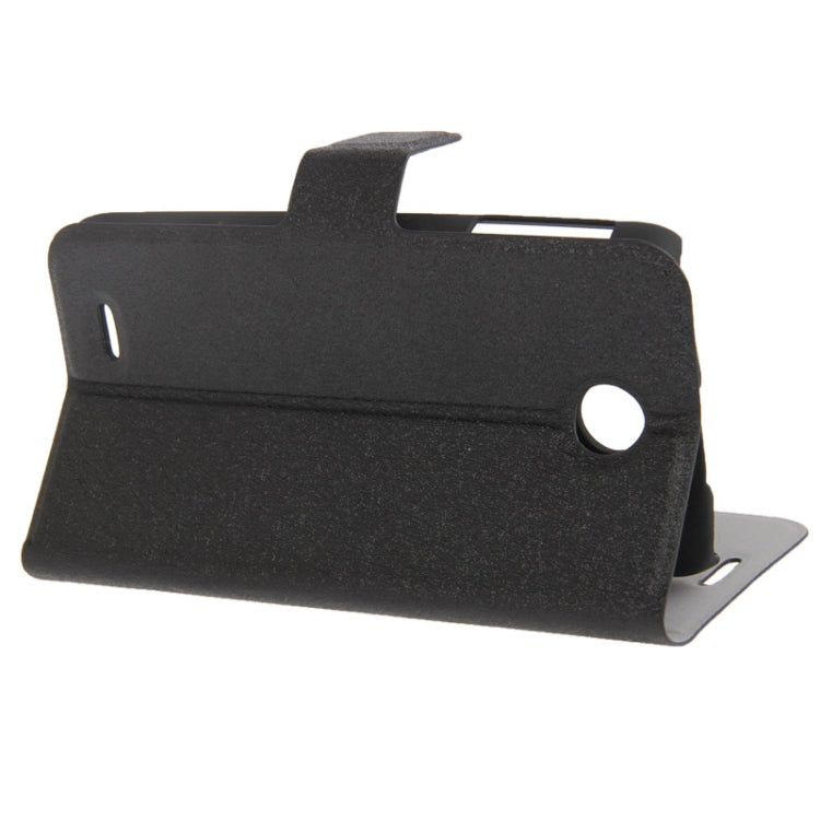 Silver Hairline Texture Leather Case with Credit Card Slots & Holder for Lenovo A630