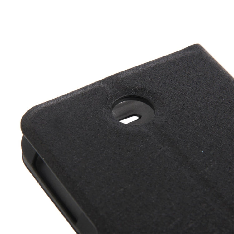 Silver Hairline Texture Leather Case with Credit Card Slots & Holder for Lenovo A630